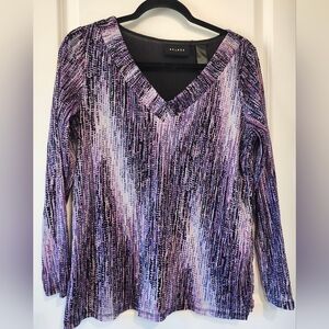 Axcess Purple and Black Women's Top